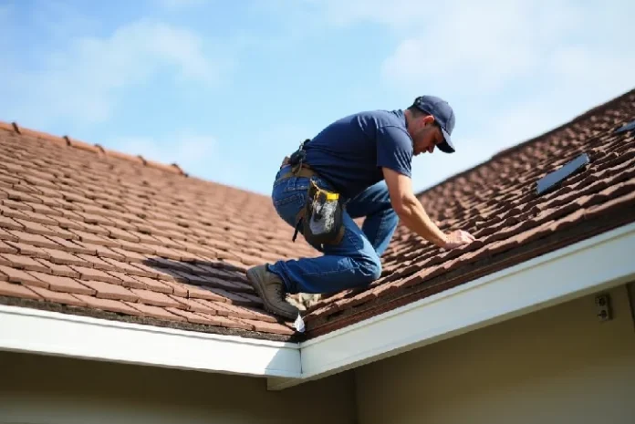 Roofing Contractors in San Diego Roofing Contractors in San Diego working on a residential roof installation.