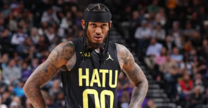 Jordan Clarkson Net Worth Jordan Clarkson in Utah Jazz uniform during NBA game - NBA star with $30M net worth