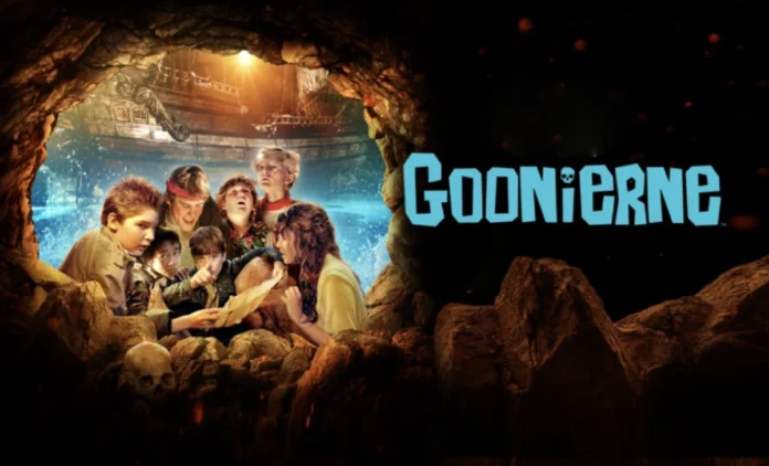 Goonierne adventure game screenshot showing pixel art characters and fantasy world exploration gameplay