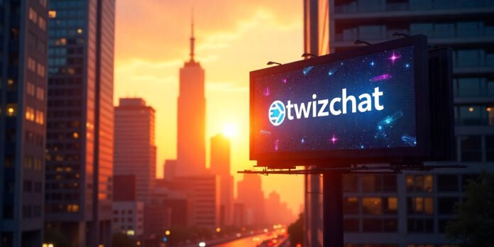 Twizchat com browser-based messaging interface showing clean chat layout and instant messaging