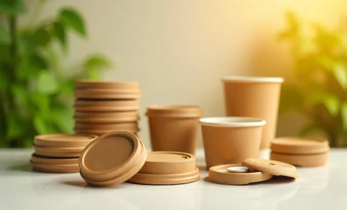 Pappedeckel Sustainable Pappedeckel cardboard lids for coffee cups - eco-friendly alternative to plastic packaging solutions