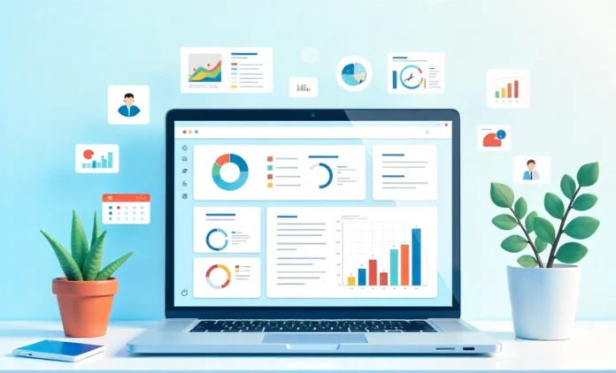 Trucofax productivity platform showing dashboard interface with task management and data visualization tools for daily workflow