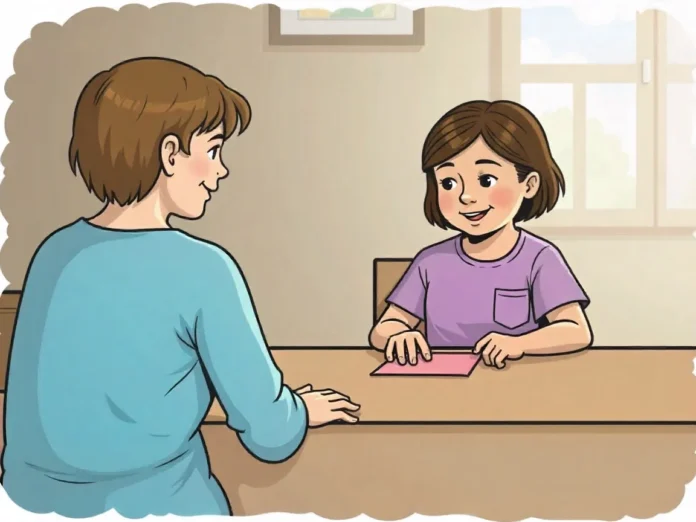 Open Communication About Health Topics at Every Age Parent and child talking openly about health and emotions at home